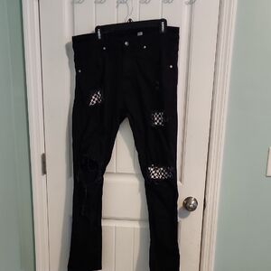Men's Black Straight Jeans (BR33)